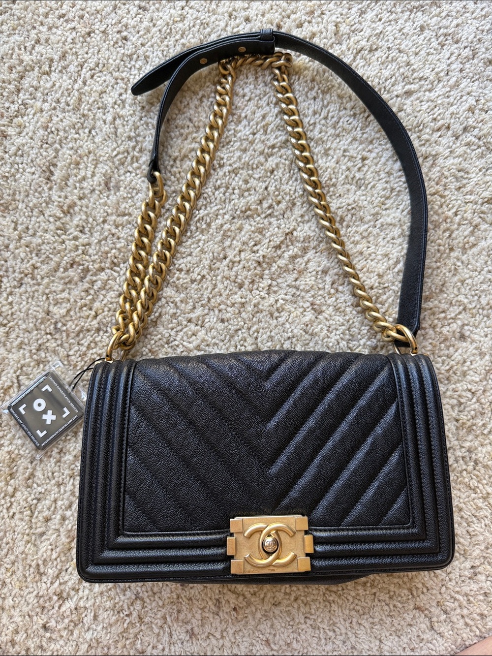 CHANEL Le Boy Bag: Black with Gold Hardware
